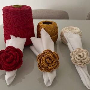 Porta Guardanapo Flor